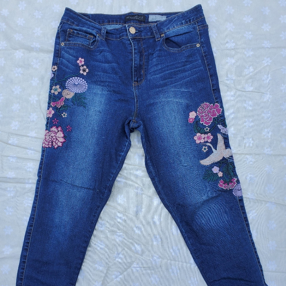 Embroidered Jean